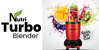 Panasonic Nutri Turbo Blender MX-GA2350 Spin Sip Go Panasonic Nutri Turbo Blender MX-GA2350 Spin Sip Go