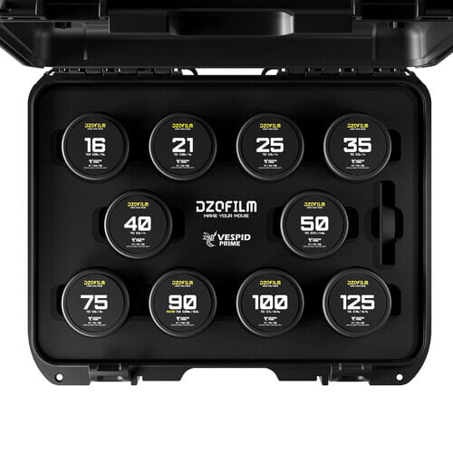 DZOFILM DZOFilm VESPID Prime Cine 10-Lens Kit --16/21/25/35/40/50/75/100/125mm T2.1+Macro 90mm T2.8 (original PL )