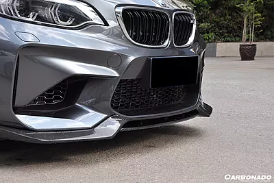2016–2020 BMW M2 F87 VRS Style Carbon Fiber Front Lip (Non-Competition)