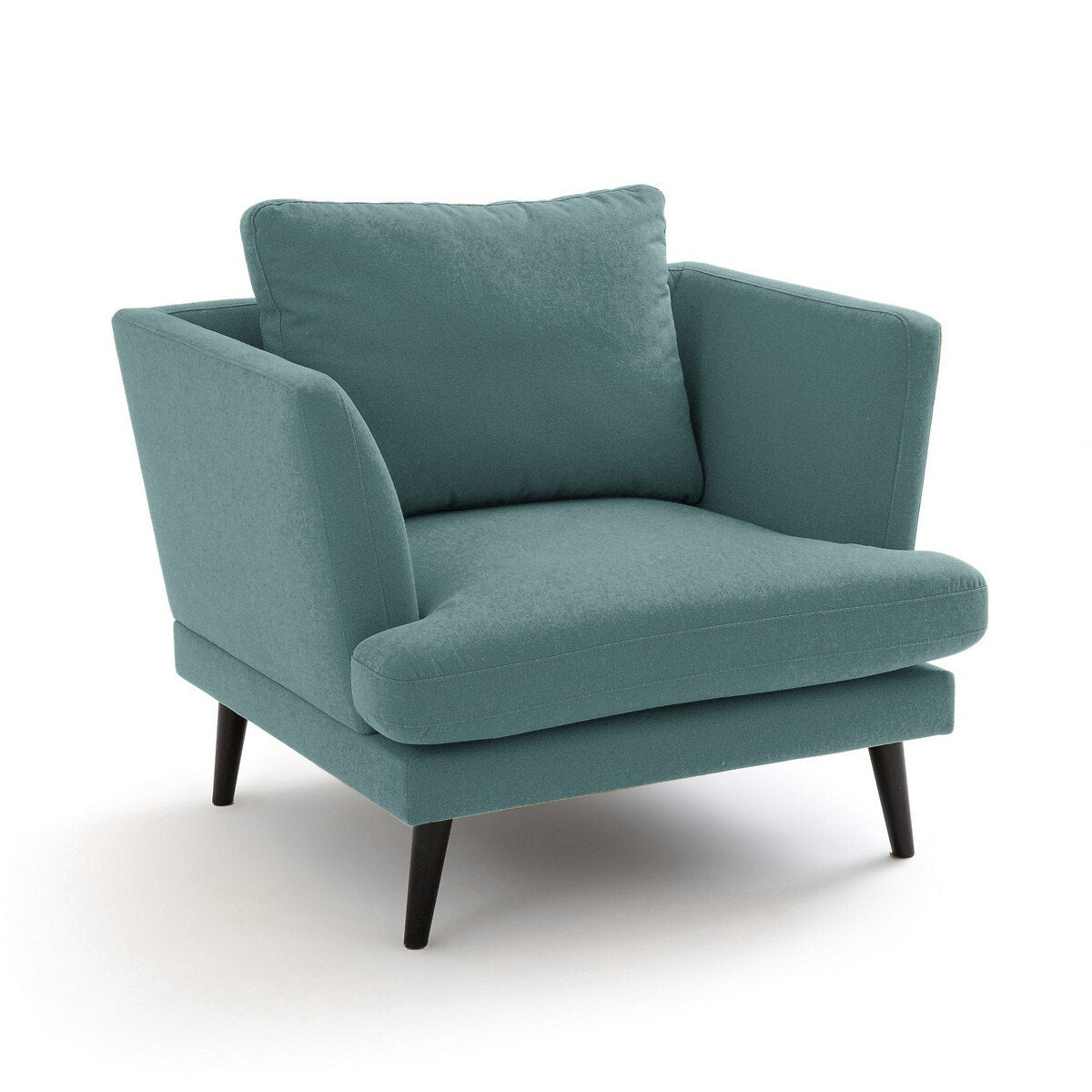 Contemporary Teal Fabric Armchair | Elegant Accent Chair Contemporary Teal Fabric Armchair | Elegant Accent Chair