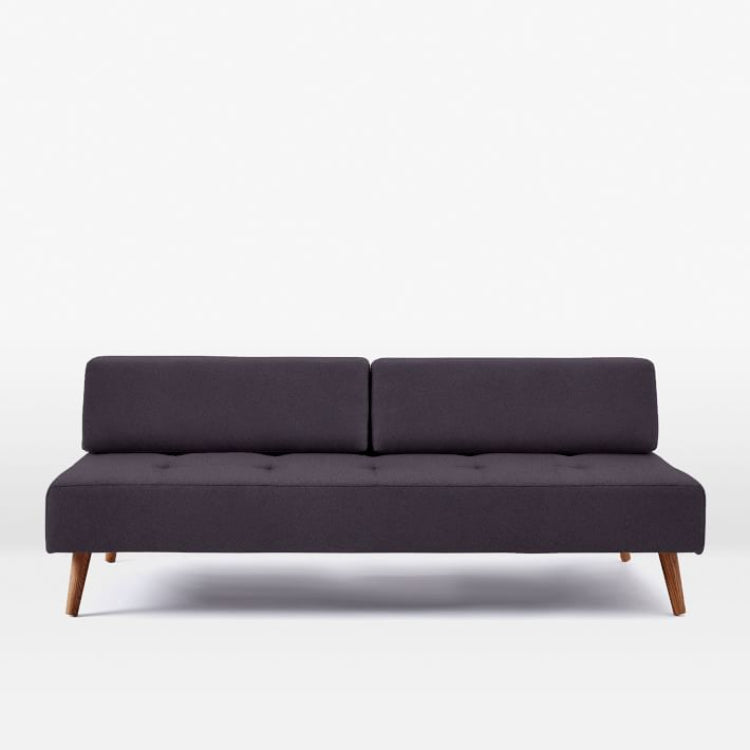 Retro Sofa In Dark Grey - Three Seater Retro Sofa In Dark Grey - Three Seater