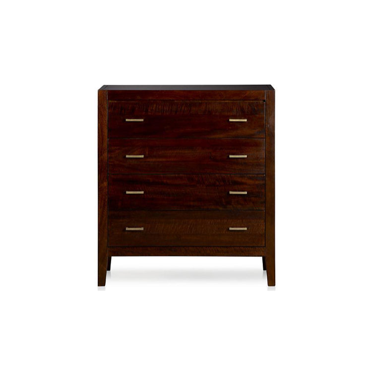 Stark Four Drawer Chest Of Drawer In Dark Walnut Stark Four Drawer Chest Of Drawer In Dark Walnut