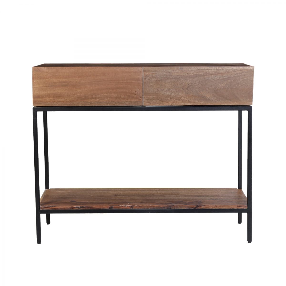 Industrial Style Console Table In Black Base Industrial Style Console Table In Black Base