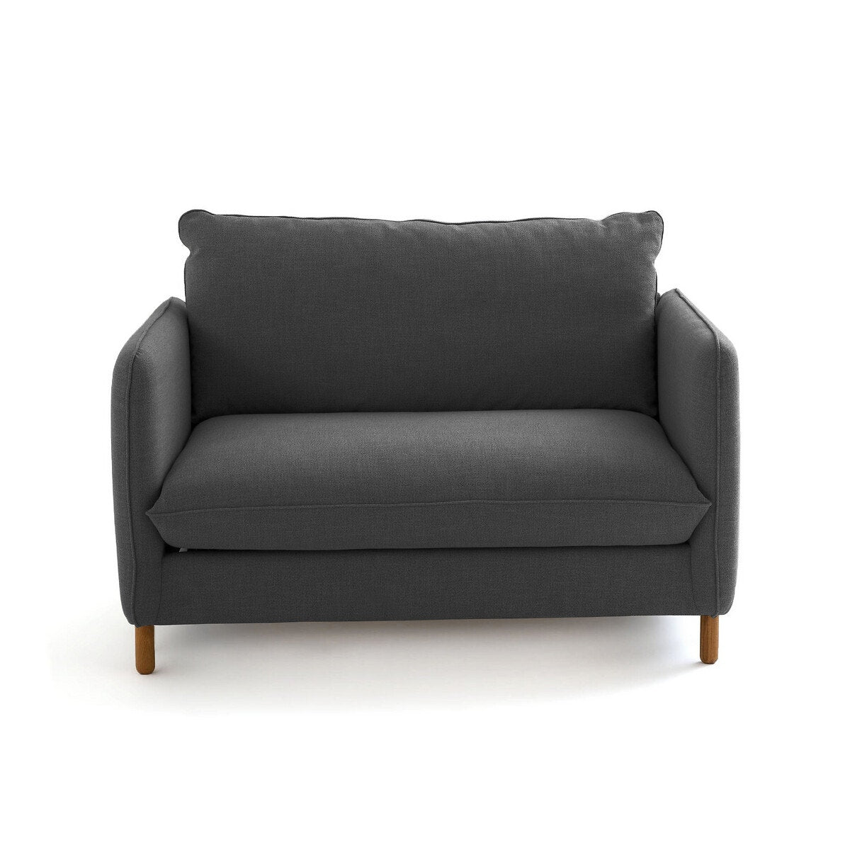 Compact Grey Fabric Love Seat | Modern Small Sofa Compact Grey Fabric Love Seat | Modern Small Sofa