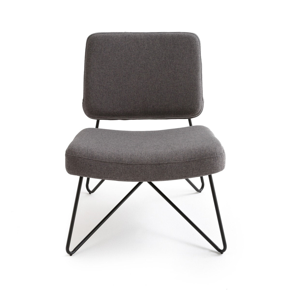 Hairpin Lounge Chair In Grey Hairpin Lounge Chair In Grey
