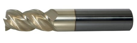 Solid Carbide Ultra High Performance Zirconium Coated 3 Flute HPC End Mill With Radius (10000.32500.R03.R00900.) Solid Carbide Ultra High Performance Zirconium Coated 3 Flute HPC End Mill With Radius (10000.32500.R03.R00900.)