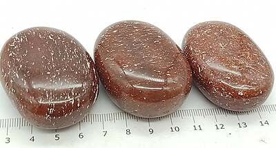 Red Quartz Palmstones (India)