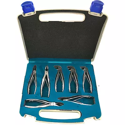Waldent Pedo Extraction Forceps Kit Set of 7 (K1/2) Waldent Pedo Extraction Forceps Kit Set of 7 (K1/2)