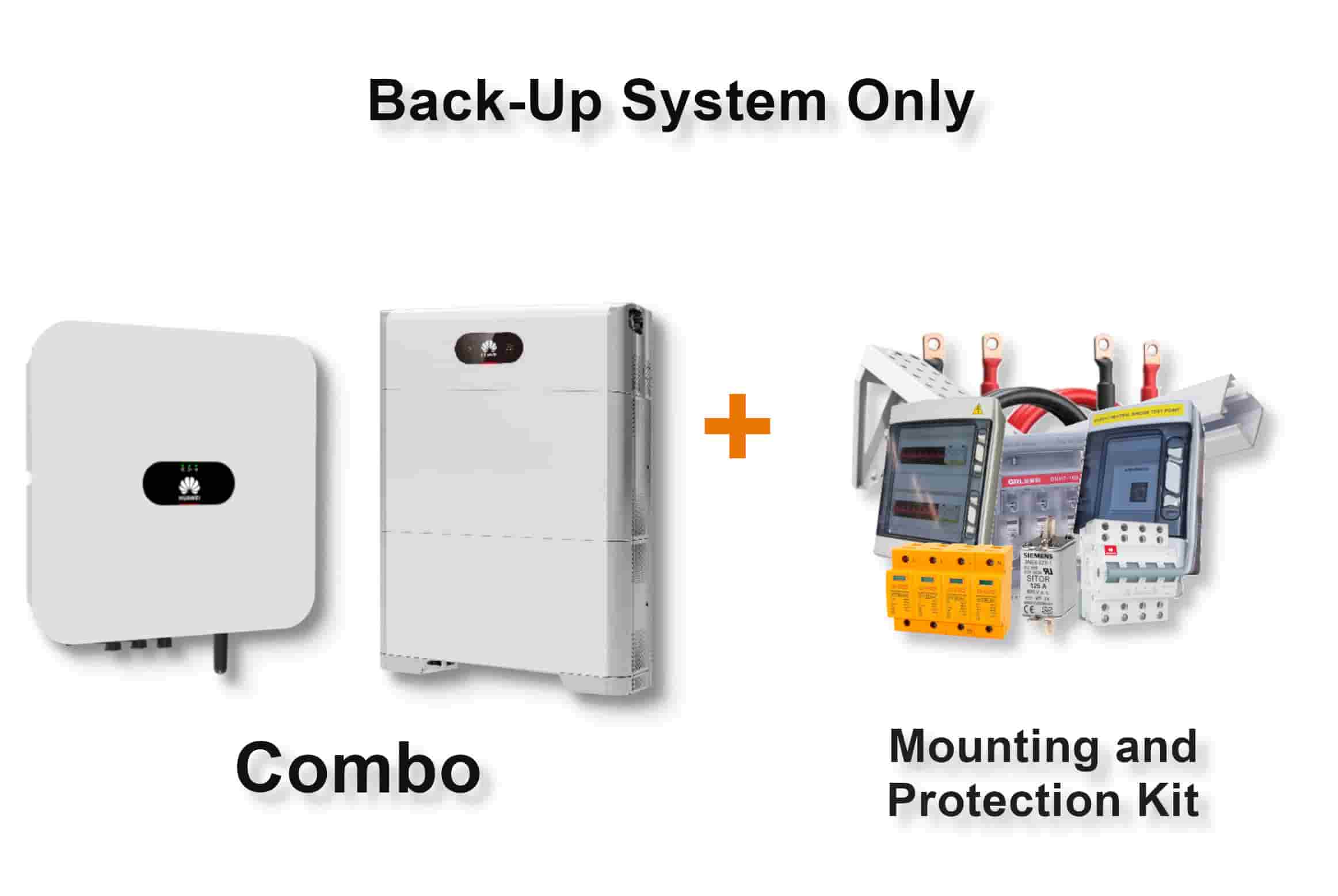 3.0 kW HUAWEI Fusion Solar Combo, c/w 2 x 5.0 kWh Floor Standing Lithium Battery