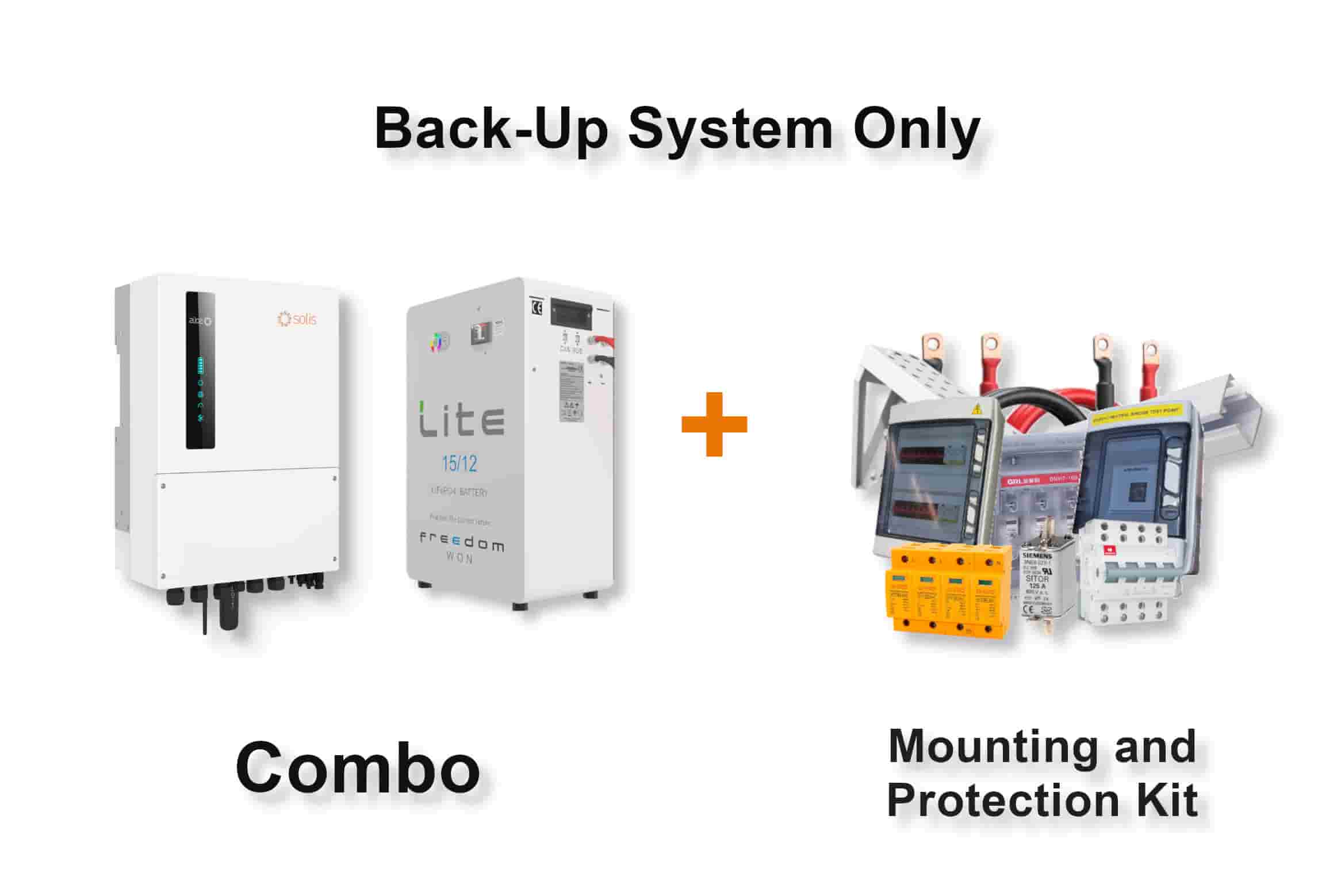 6.0 kW SOLIS S6 Hybrid - FREEDOM WON Combo, c/w 15.0 kWh Lithium Battery 6.0 kW SOLIS S6 Hybrid - FREEDOM WON Combo, c/w 15.0 kWh Lithium Battery