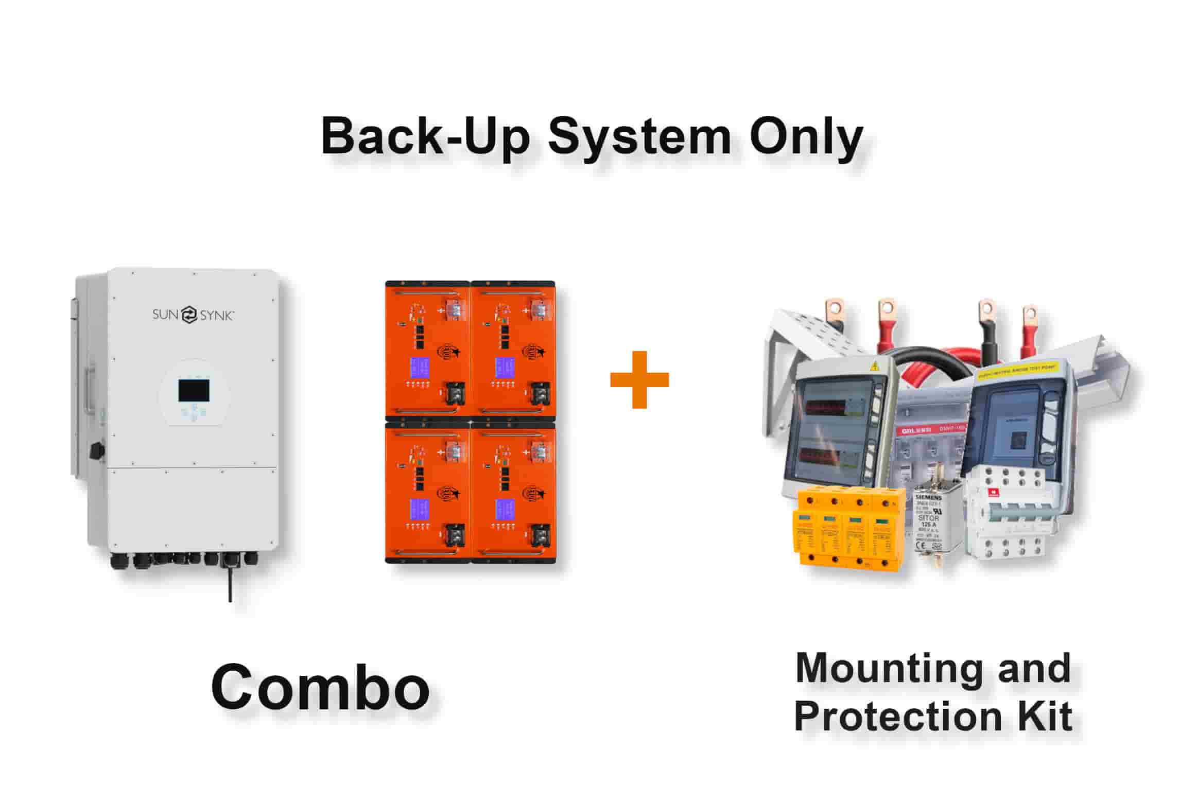 12.0 kW SUNSYNK 3-Phase Hybrid - REVOV Combo, c/w 4x 5.12 kWh Lithium Batteries
