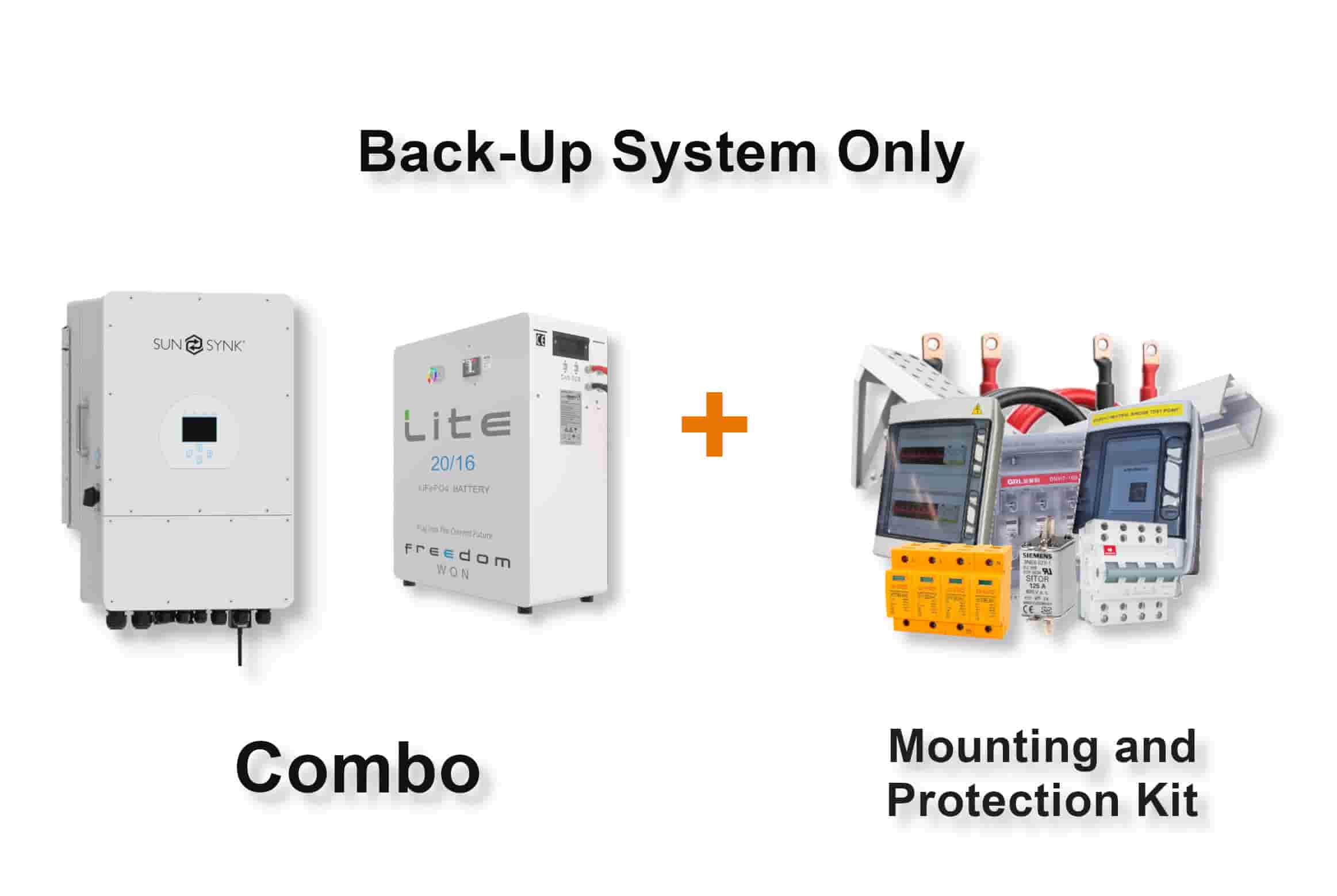 12.0 kW SUNSYNK 3-Phase Hybrid - FREEDOM WON Combo, c/w 20 kWh Floor Standing Lithium Battery