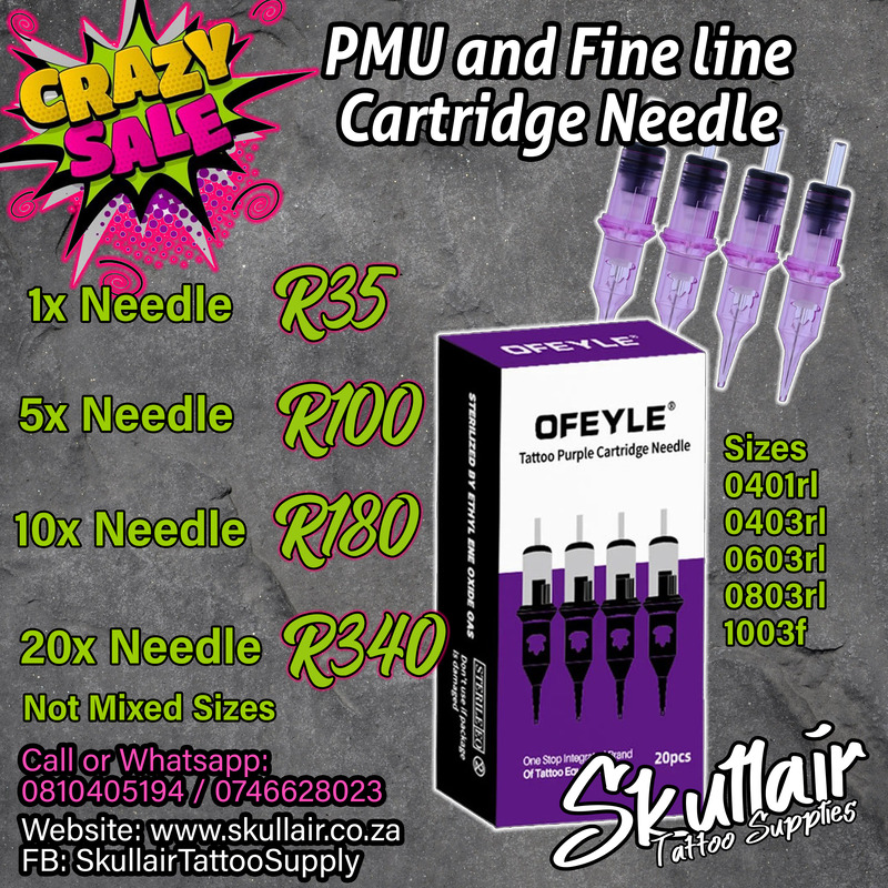 041RL PMU Ofeyle Purple Cartridges Needles