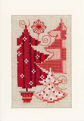 Biglietti di Auguri da ricamare a Punto Croce per Natale 3 pezzi Biglietti di Auguri da ricamare a Punto Croce per Natale 3 pezzi