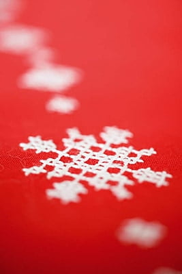 Centro Tavola 30x105 cm da Ricamare a Punto Croce Natale con Renna, 15256 Centro Tavola 30x105 cm da Ricamare a Punto Croce Natale con Renna, 15256