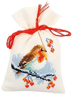 Set 3 Sacchetti Punto Croce Inverno Winter Set 3 Sacchetti Punto Croce Inverno Winter
