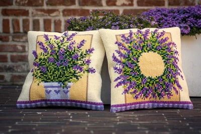 Cuscino con lavanda dis. 2 Cuscino con lavanda dis. 2