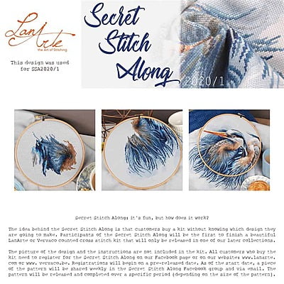 Lanarte Kit Ricamo Punto Croce Great Blue Lanarte Kit Ricamo Punto Croce Great Blue