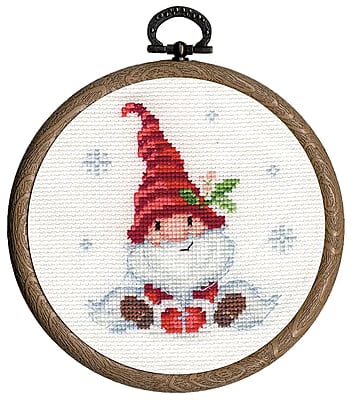 3 Miniature Gnomi Natale - Set per ricamo a punto croce 3 Miniature Gnomi Natale - Set per ricamo a punto croce