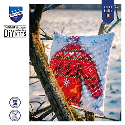 Kit Cuscino Punto Croce Maglione per Natale
