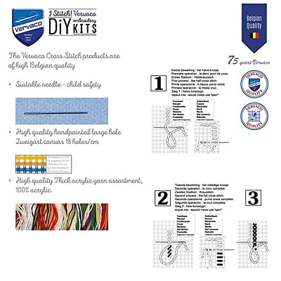 Kit Cuscino Punto Croce Maglione per Natale