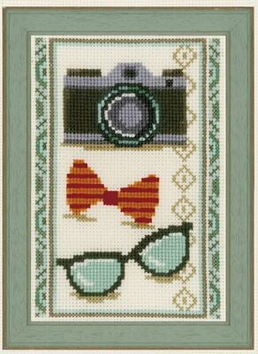 Kit Punto Croce Vintage 3 pezzi, 16219 Kit Punto Croce Vintage 3 pezzi, 16219
