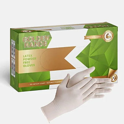 GOLDEN HANDS LATEX EXAMINATION GLOVES
