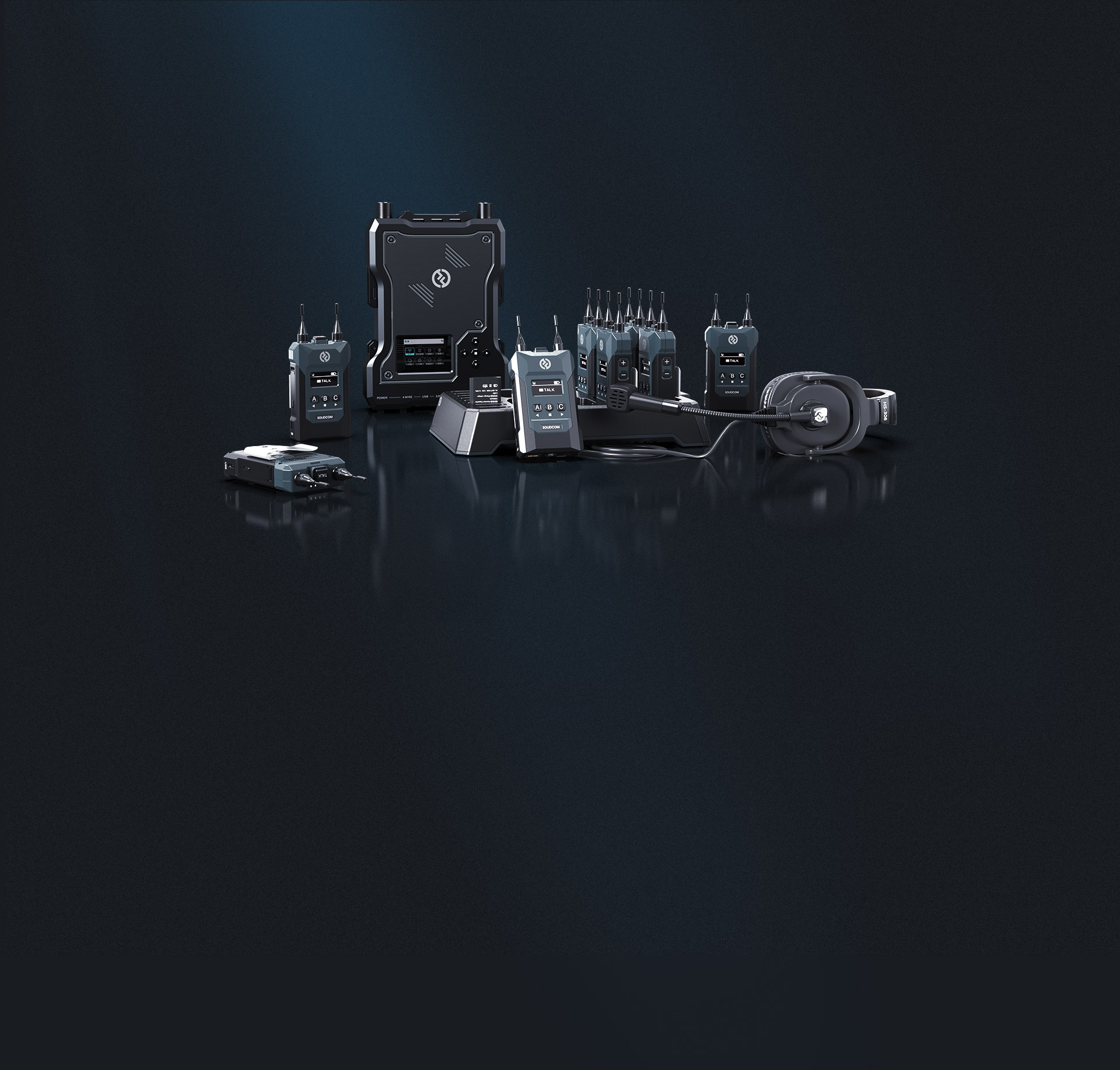 Hollyland "Solicom M1 (1 basestation + 8 beltpacks)"