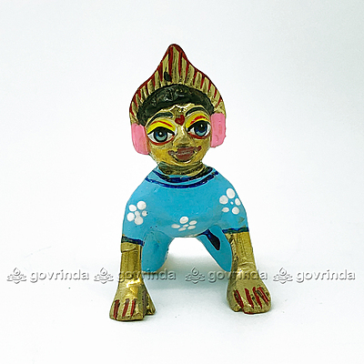 Radha Idol Sky Blue with Makeup | Bal Radha Rani Ji | Baby Radha Rani (Height: 2" No. 2) Radha Idol Sky Blue with Makeup | Bal Radha Rani Ji | Baby Radha Rani (Height: 2" No. 2)