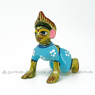 Radha Idol Sky Blue with Makeup | Bal Radha Rani Ji | Baby Radha Rani (Height: 2" No. 2) Radha Idol Sky Blue with Makeup | Bal Radha Rani Ji | Baby Radha Rani (Height: 2" No. 2)