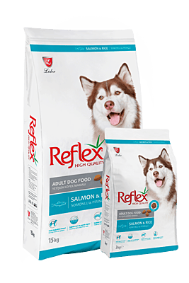 REFLEX PREMIUM ADULT DOG FOOD – SALMON & RICE 15KG