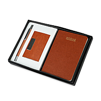 Leather finished Tan Combo Gift Set-1