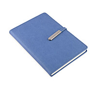 Sky Blue Corporate Diary With Pen