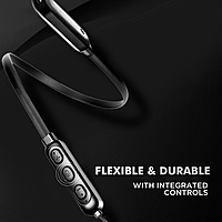 Conekt Black Bluetooth Neckband Bounce