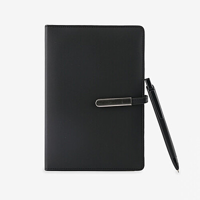 Black Corporate Diary With Pen & Box