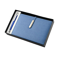 Sky Blue Corporate Diary With Pen