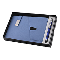 Unique Sky Blue Corporate Diary With Pen