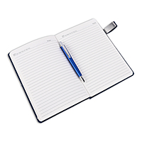 Unique Blue Corporate Diary With Pen