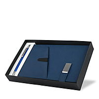 Unique Blue Corporate Diary With Pen