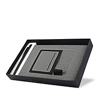Grey Corporate Diary with Pen & Box