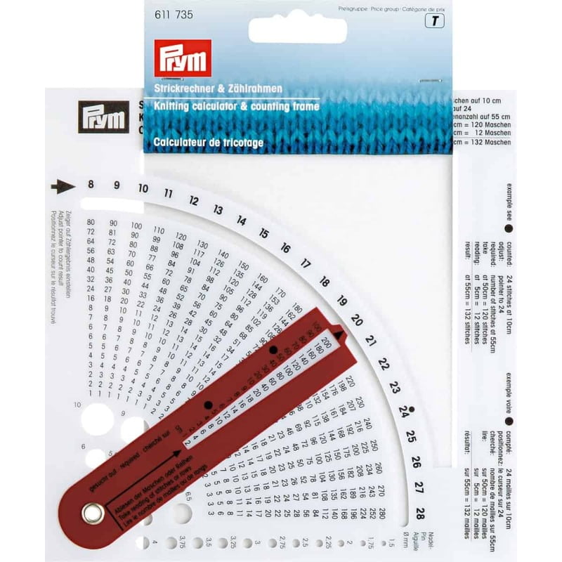 Calcolatore per maglia Prym 611735 Calcolatore per maglia Prym 611735