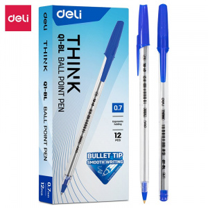 DELI Q1 FINE-POINT BIROS 0.7MM BLUE