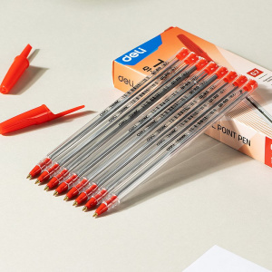 DELI Q1 FINE-POINT BIROS 0.7MM RED DELI Q1 FINE-POINT BIROS 0.7MM RED