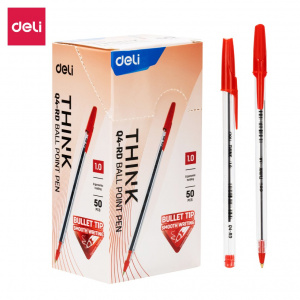 DELI Q4 CRYSTAL BIROS 1.0MM RED DELI Q4 CRYSTAL BIROS 1.0MM RED