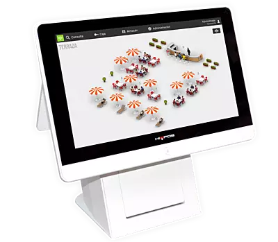 HIOPOS-SUN-PR+ TPV HIOPOS Android 15,6 con impresora integrada HIOPOS-SUN-PR+ TPV HIOPOS Android 15,6 con impresora integrada