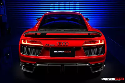 Audi R8 GEN2 & GEN3 Coupe GT Style Carbon Fiber Trunk Wing | High-Mount Motorsport Spoiler Audi R8 GEN2 & GEN3 Coupe GT Style Carbon Fiber Trunk Wing | High-Mount Motorsport Spoiler