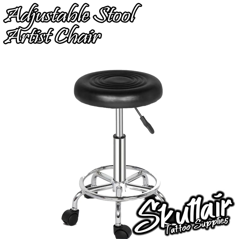 Round Adjustable Stool - Black Round Adjustable Stool - Black