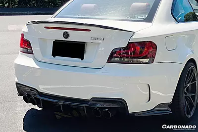 2008–2013 BMW 1M RZ Style Carbon Fiber Rear Lip & Diffuser Undertray