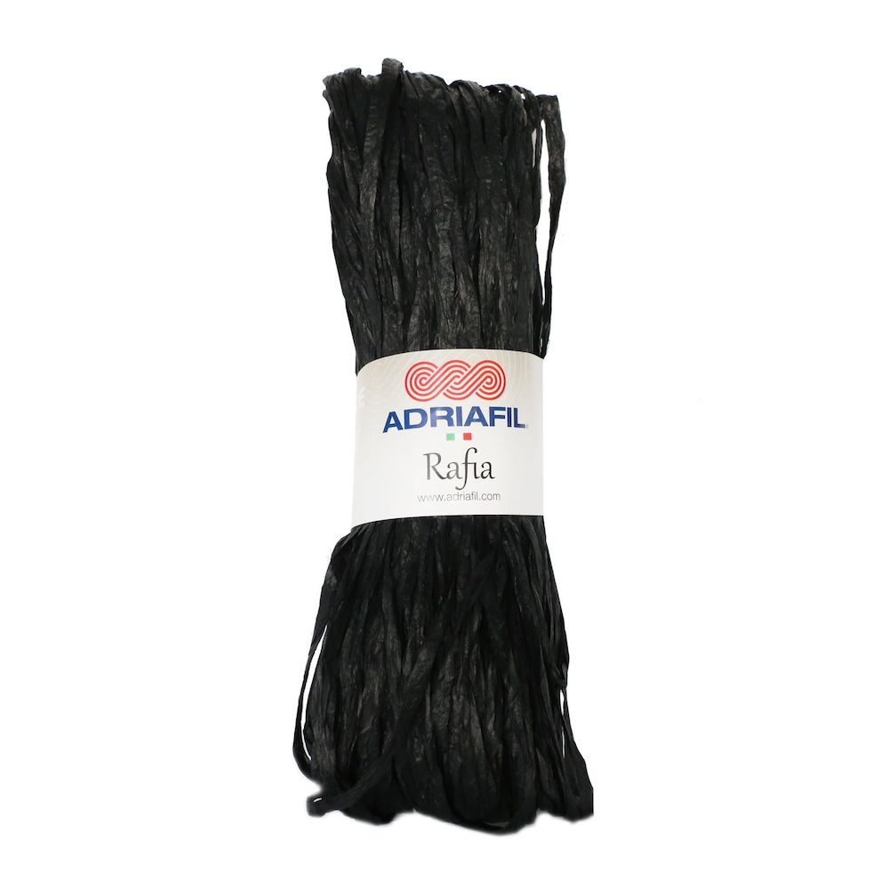 Adriafil Rafia Naturale Col. 76 nero Adriafil Rafia Naturale Col. 76 nero
