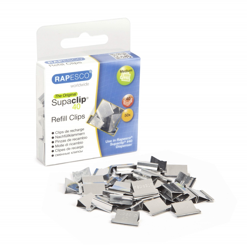 SUPACLIP REFILL CLIP RAPESCO SS
